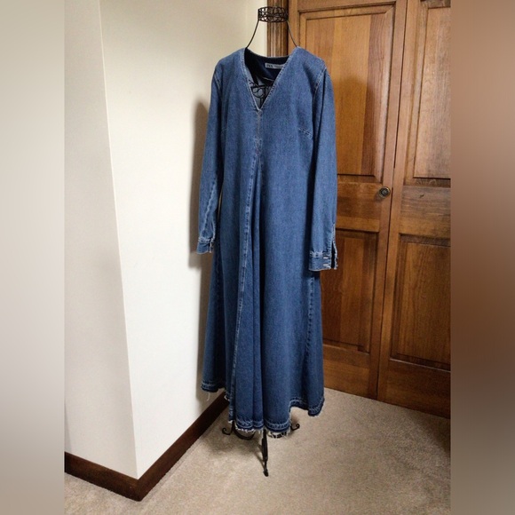 Zara Long Denim Dress New, XS - Picture 10 of 10
